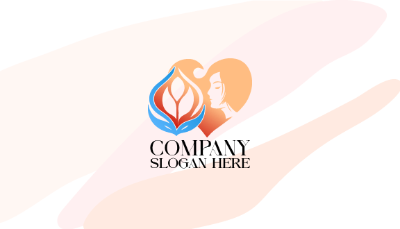 Aesthetic Pastel Heart Business Card