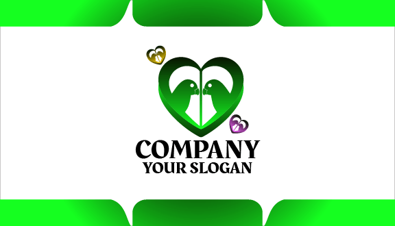 Affectionate Birds Love Business Card