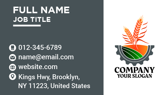 Agriculture Farming Business Card