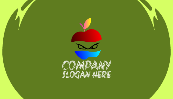 Biglietto Da Visita Mela Occhi Arrabbiati