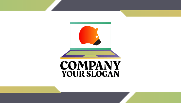 Animal Laptop Business Card