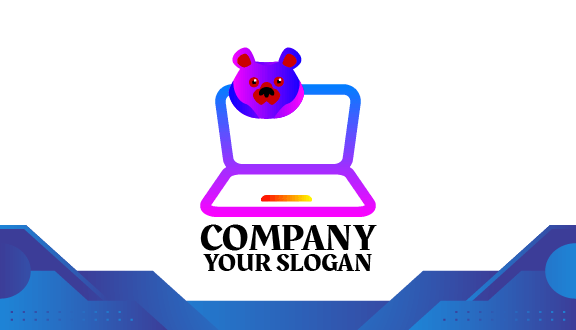 Animated Laptop Business Card