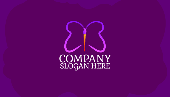 Artist Butterfly Business Card