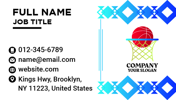 Carte De Visite De La Ligue Annuelle De Basket-ball