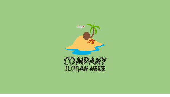 Cartão De Visita De Verão De Pedra De Praia