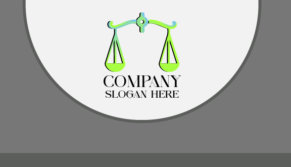 Beam Balance Lawyer Business Card