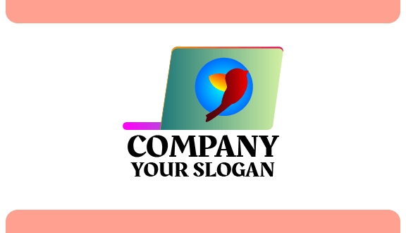 Bird Sticker Laptop Business Card