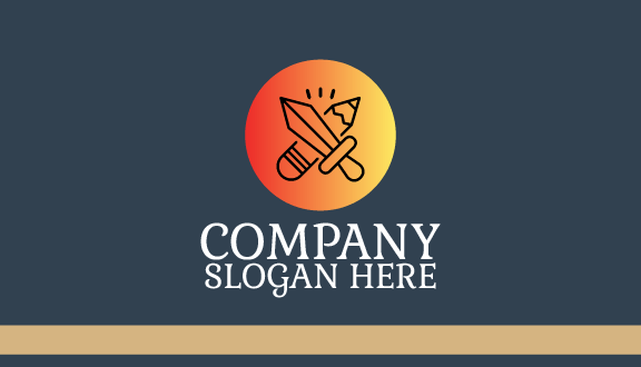 Black Artist Pencil Business Card