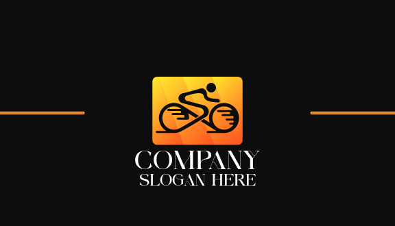 Kartu Nama Sepeda Hitam