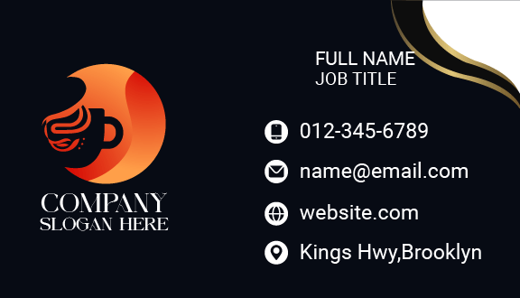 Black Coffee Business Card