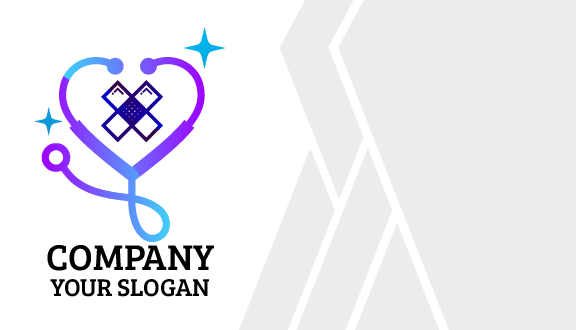 Blue Bandage Doctor Business Card