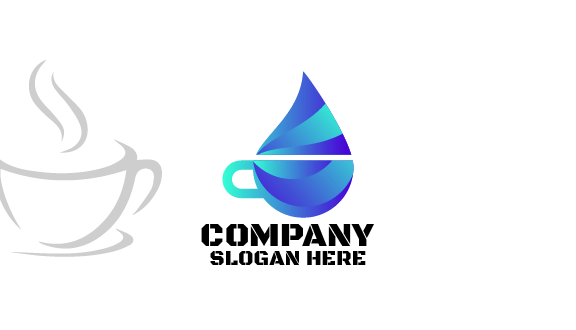 Blue Coffee Cafe Business Card