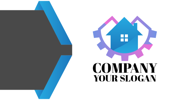 Blue Home Improvement Business Card