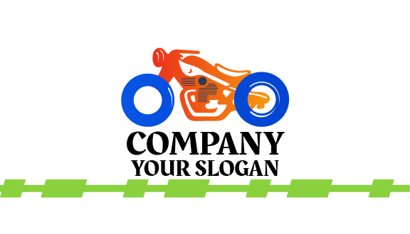 Kartu Nama Sepeda Blue Tires