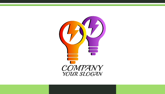 Bolt Bulb Electrician Business Card