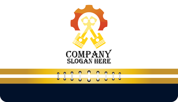 Cartão De Visita Industrial Bright Pistons