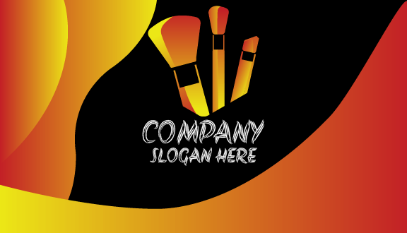 Biglietto Da Visita Per Cosmetici Brushes