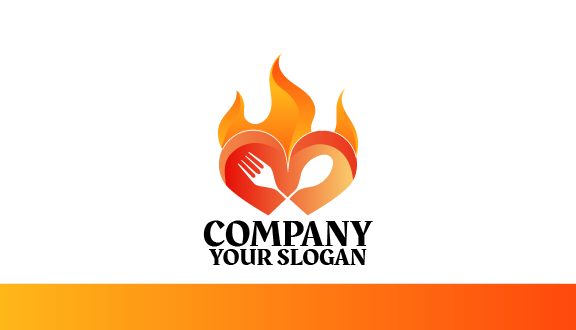 Kartu Nama Makanan Peralatan Makan Yang Membara