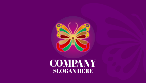 Butterfly Mosaic Business Card