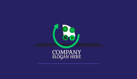 Calcolatrice Funzione Contabile Biglietto Da Visita