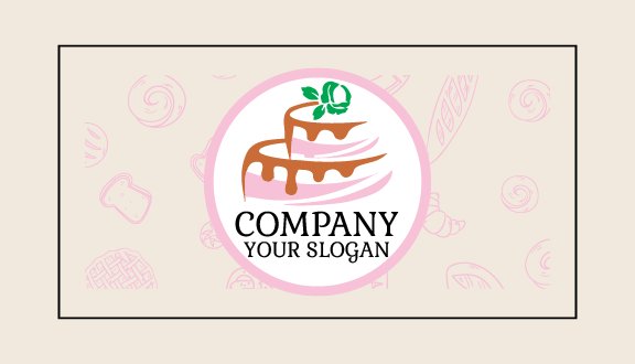 Kartu Nama Kue Karamel