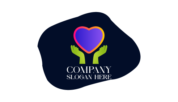 Cartão De Visita Com Coração Carinhoso