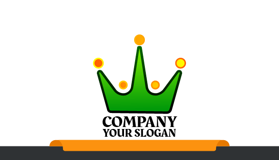 Cartoony Crown Business Card