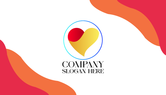 Cartão De Visita Encantador Com Coração