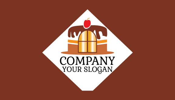 Kartu Nama Kue Coklat Ceri