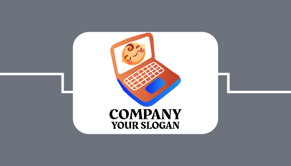 Child Laptop Applications Business Card