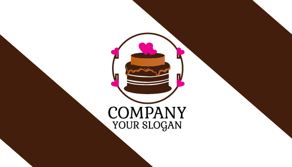 Kartu Nama Kue Coklat