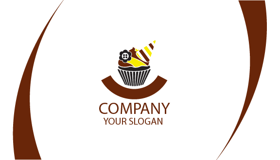 Chocolate Dip Muffin Bakery Business Card