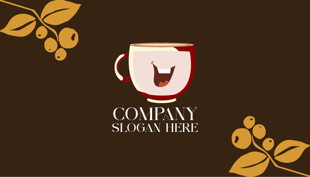 Biglietto Da Visita Tazza Da Caffè Ridacchiante