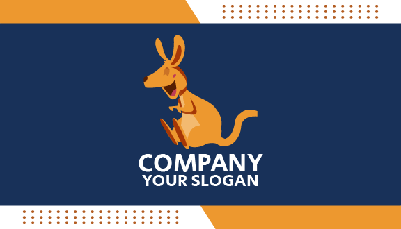 Chuckling Kangaroo Business Card