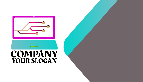 Circuit Design Laptop Business Card