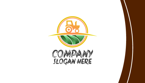 Circular Boundary Tractor Business Card