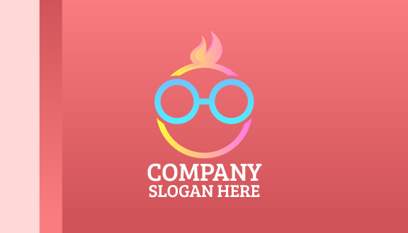 Circular Glasses Business Card