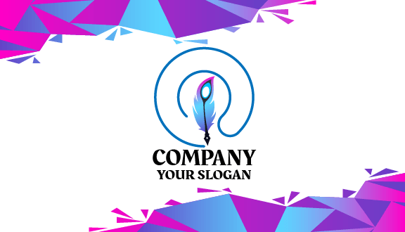 Cartão De Visita De Arte Labirinto Circular