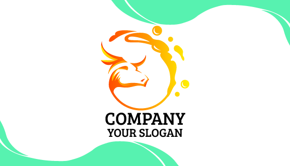 Circular Slosh Dairy Business Card