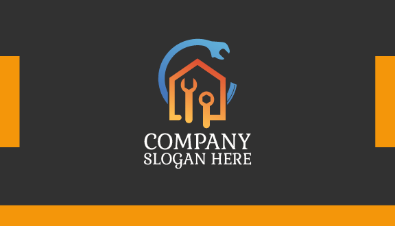 Circular Wrench Handyman Business Card