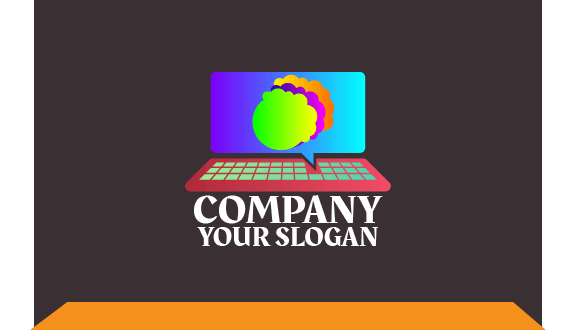 Cloudy Laptop Business Card