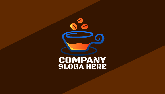 Coffee Beans Cafe Business Card