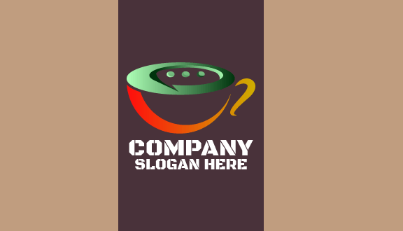 Colorful Coffee Mug Cafe Business Card