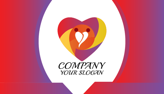 Biglietto Da Visita Per Appuntamenti Con Cuore Colorato