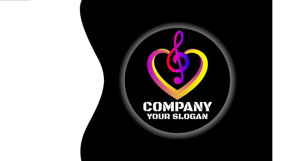 Cartão De Visita Colorido Do Amor Do Coração