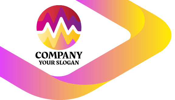 Colorful Waves Dj Business Card