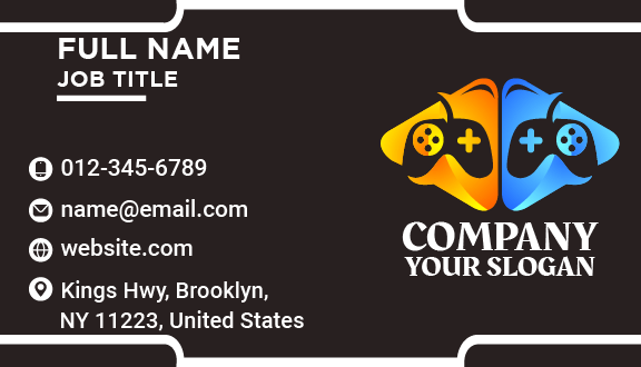 Computer Games Application Business Card