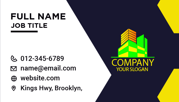Construction Building Business Card