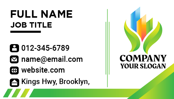 Construction Company Business Card