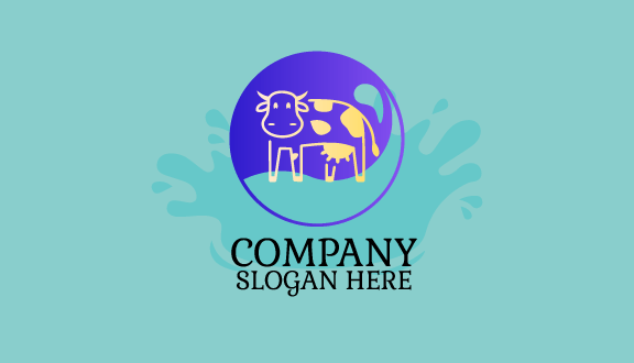 Corn Yellow Cow Dairy Business Card